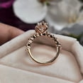 thumbnail image 5 of Cora jewellery 2.5CT Marquise Moissanite Hidden Halo Engagement Ring For Women, 14K Rose Gold, 5 of 6