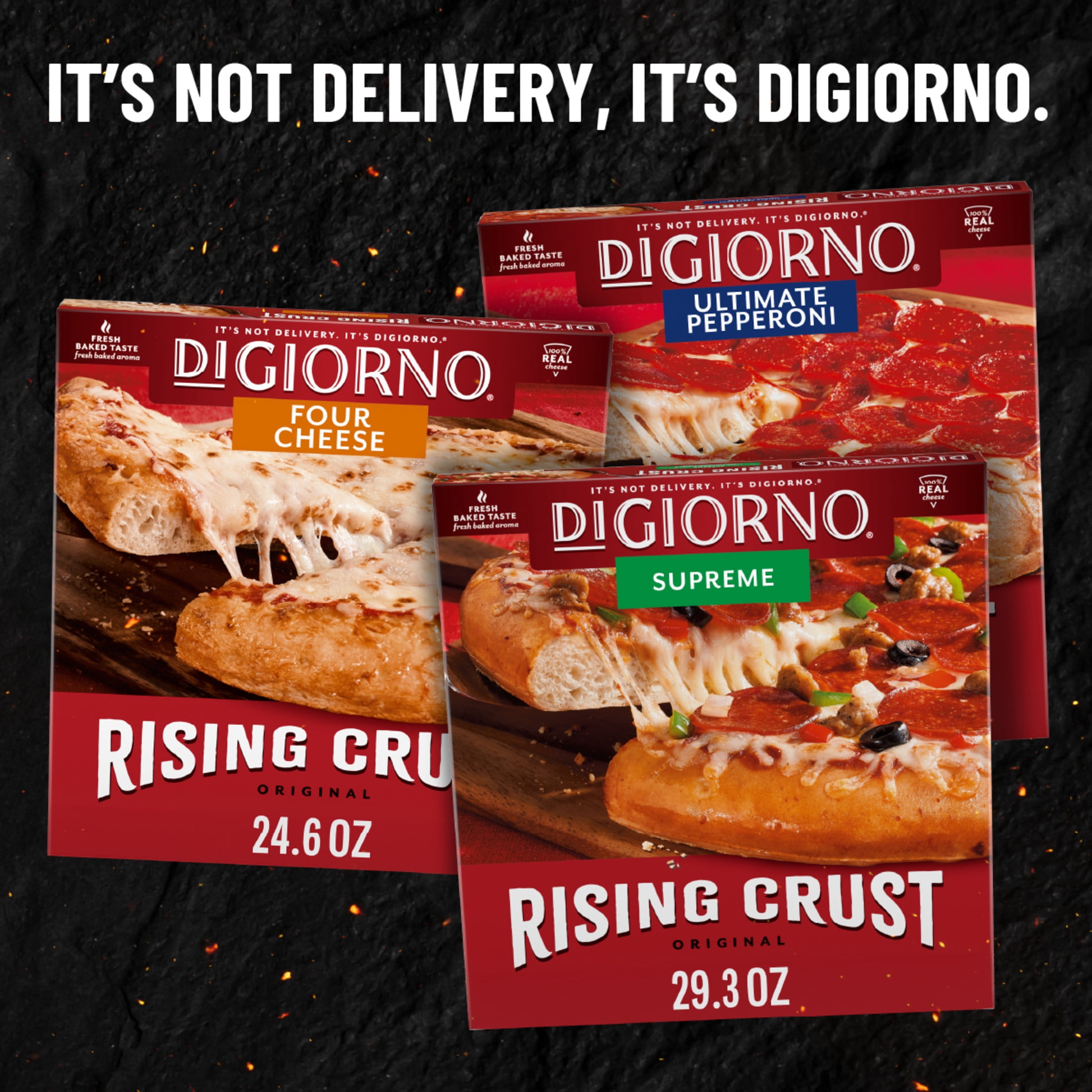 DiGiorno Frozen Pizza Rising Crust Supreme Meat Pizza, 29.3 oz