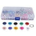 thumbnail image 1 of 10 Color Grommet Tool Kit Iron Plastic Material Sturdy Structure Colorful Plating Eyelets Set for Clothing Modification6mm, 1 of 14