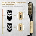 thumbnail image 4 of Beard Straightener Men Fast Heated 30s, Electric Beard Straightener Beard Comb Multifunctional Straightener Brush Hair Straightening Brush With Anti-Scald And Adjustable Temperature, 4 of 7