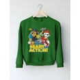 thumbnail image 4 of Paw Patrol Ready for Action Chase Marshall Toddler Kids Long Sleeve T-Shirt 3T Green, 4 of 5