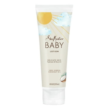 SheaMoisture Moisturizing Baby Lotion 100% Virgin Coconut Oil Clear Skin Moisturizer, 8 oz