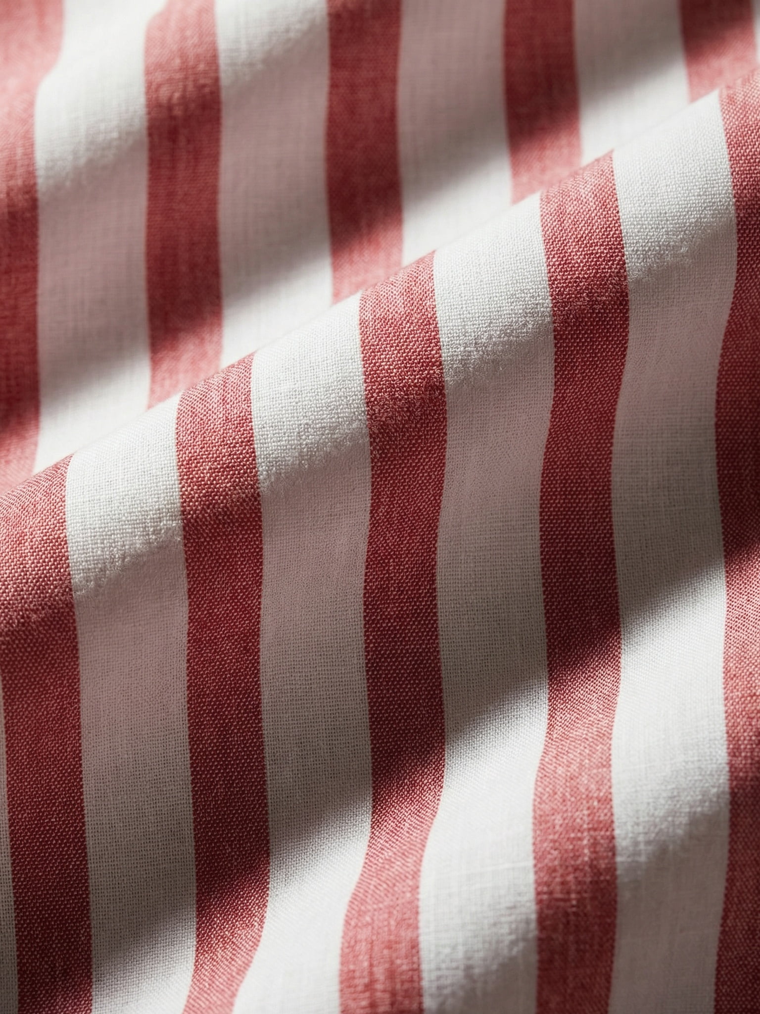 Free Assembly Men's Striped Linen Blend Button Front Shirt with Long Sleeves, Sizes XS-3XL