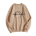 thumbnail image 1 of EQWLJWE Hauts d'Entraînement à Manches Longues pour Femmes Mode Imprimé Décontracté Chemise à Manches Longues Col Rond Vêtements d'Automne pour Femmes, 1 of 3
