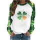 thumbnail image 3 of TaTaai Womens St Patricks Day Graphic Raglan Sweatshirt Long Sleeve Crewneck Casual Pullover Loose Fit Holiday Top Gift, 3 of 5