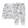 thumbnail image 6 of Angala 2 Piece Outfits For Girls Crew Neck Long Sleeve Cartoon Print Sleepwear With Pants Set Girls Fall Season Wear Clothes, 6 of 9