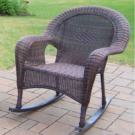 Oakland Living Resin Wicker Rocker (Set of 2)