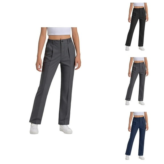 Boys Dress Pants for School Formal Occasions Classic Fit Tailored Trousers Comfortable Stretch Soft Fabric Durable Kids Slacks