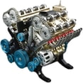 thumbnail image 1 of POINTERTECK 8-Cylinder Full Metal Car Engine Model  Full Metal Car Engine Model  4 Cylinder Car Engine Kit Adult Model  Car Engine Model Kit  Metal Model Engine Kit  Home Engine Ornaments, 1 of 7