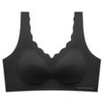 thumbnail image 3 of THDHVS Women's Bras,Wireless Sports Bra Casual Everyday Wear for Women,Sports Bras for Women Black 42BC, 3 of 4