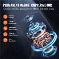 thumbnail image 4 of 4000lbs Electric Winch With 39ft 7 Strands Steel Cable Wireless & Wired Remote Control ATV/UTV Winch For Truck Towing, 4 of 6