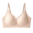 thumbnail image 2 of YHAJDS Women Plus Size Bra,Wireless Bra for Women Solid Color No Underwire Backless Seamless Push Up Everyday Bras, 2 of 4