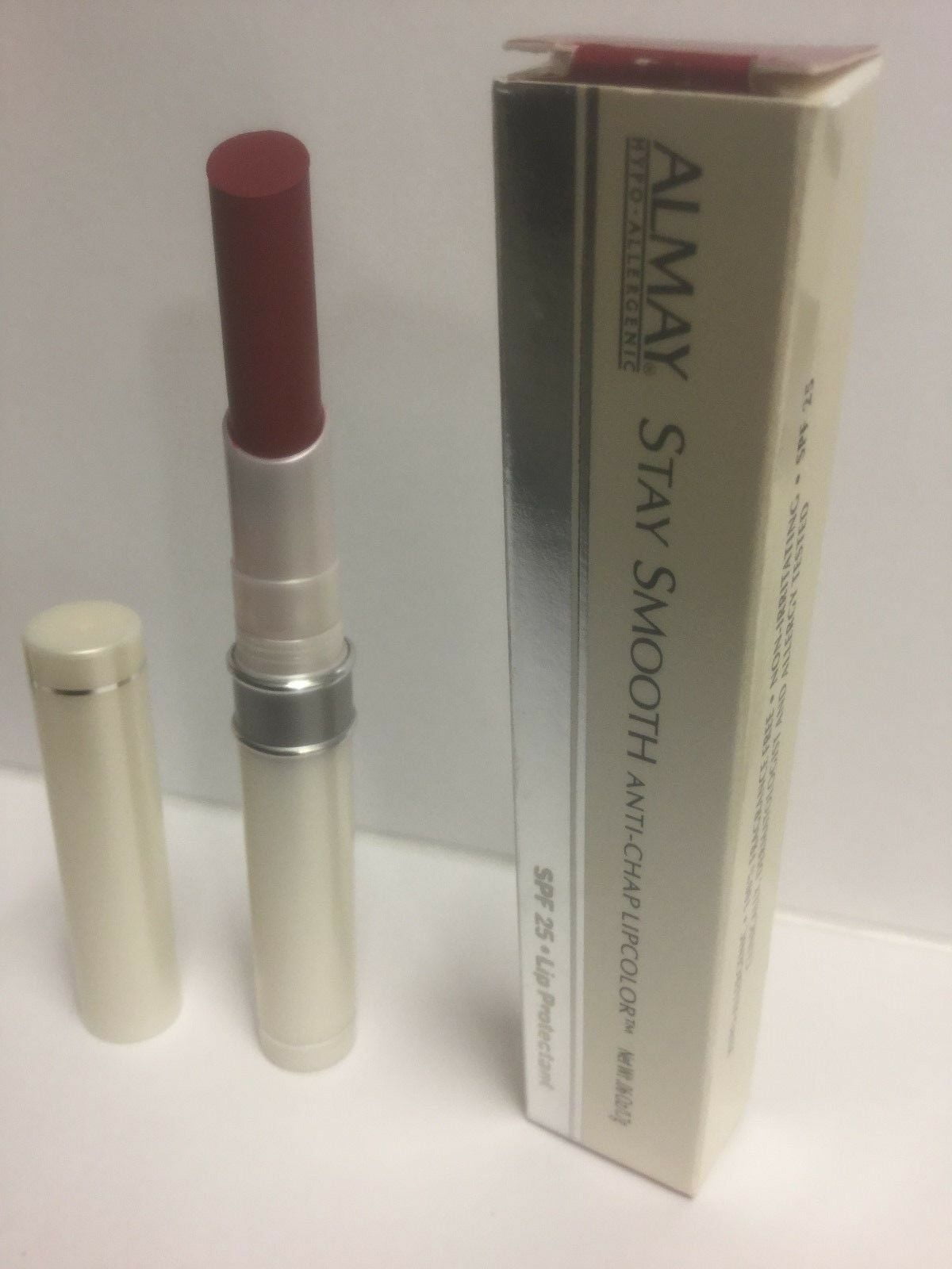 2 Pack Almay Stay Smooth Anti-Chap Lipcolor Lipstick SPF 25 FRUITY NEW