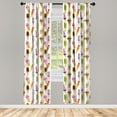 thumbnail image 3 of Ambesonne Ice Cream Curtains, Watercolor, Pair of 28"x63", Multicolor, 3 of 5