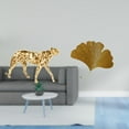 thumbnail image 2 of Cheetah Figurine Leaf Wall Sculpture Modern Ornament Resin Wrought Iron Material for Living Room Office Home Decoration, 2 of 8