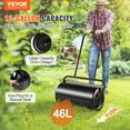thumbnail image 2 of VEVOR Rouleau de Pelouse, Rouleau de Cour de 13 Gallons Rempli de Sable/eau, Rouleau de Gaze d'Acier avec Bouchon à Rotation Facile et Poignée Ergonomique en U pour une Poussée et une Traction Pratiques, pour Pelouse, Jardin, Ferme, Parc, Noir, 2 of 8