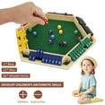 thumbnail image 5 of Shut The Box Game Wooden Board for 1 to 6 Players, Large 15x13 Inch Math Dice Game with Velvet Lining and 12 Dice, 5 of 11