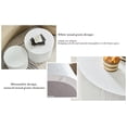 thumbnail image 3 of Kevinplus Modern Round Coffee Table Set of 2, End Table for Living Room, Apartment, White, 3 of 15