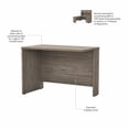 thumbnail image 2 of Pemberly Row 42W Desk Return in Modern Hickory - Engineered Wood, 2 of 5
