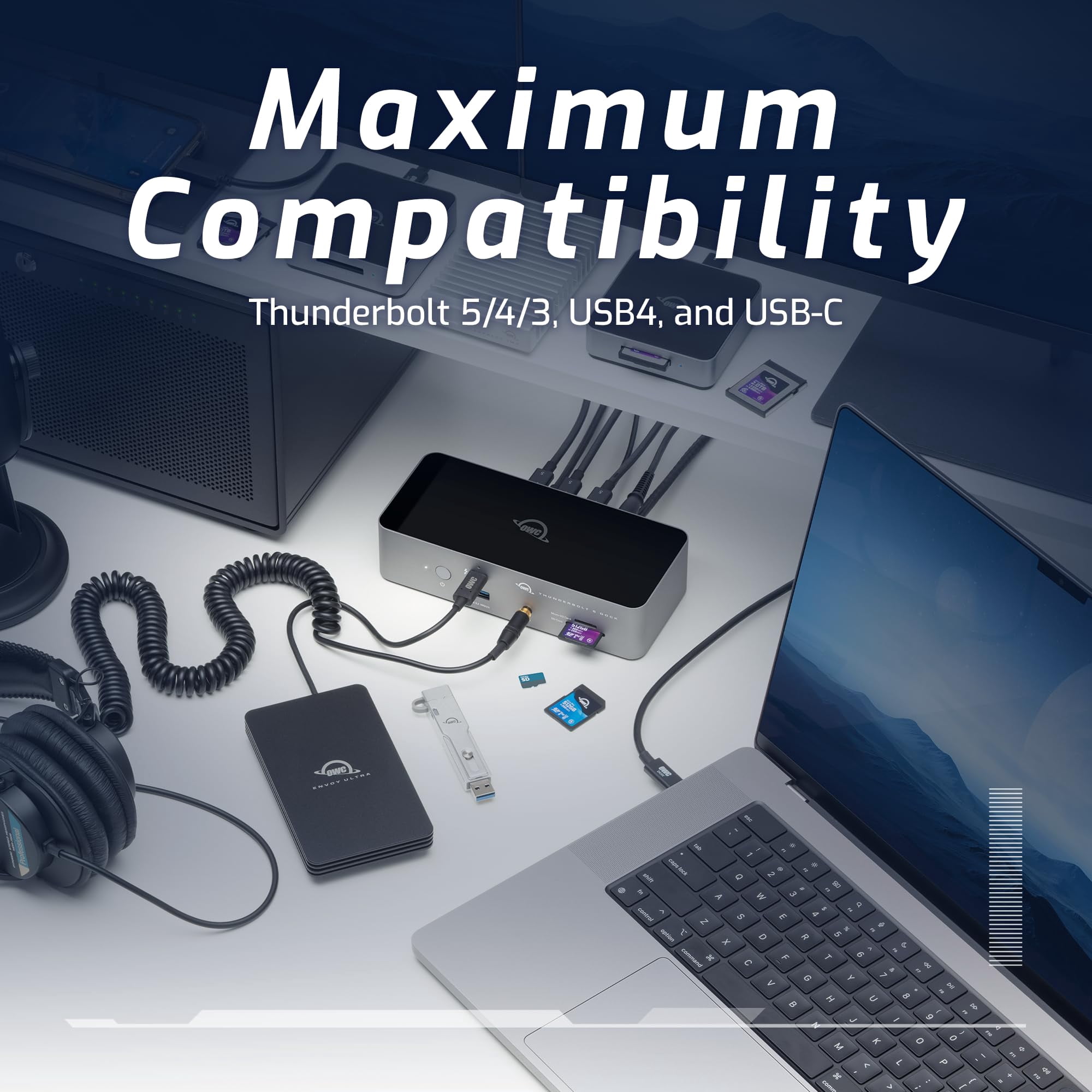OWC 11-Port Thunderbolt 5 2.5GbE Docking Station with 140W PD OWCTB5DOCK11P