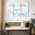thumbnail image 3 of Elephant Stock Colorful Inspirational Watercolors I Wall Art - Inspirational And Typography Multi Panel - Gray And Blue Decor By Sd Graphics Studio - 50" x 32", 3 of 8