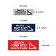 thumbnail image 5 of Basic Watch Your Step Uneven Stairs Sign (Brushed Gold) - Medium, 5 of 5