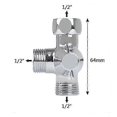 thumbnail image 2 of 2025 2025 3-way diverter valve switch for shower, hand shower and overhead shower, 2 of 5