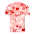 thumbnail image 5 of Penkiiy Valentine's Day Heart Print Men's Muscle Short Sleeve T-Shirt 3D Printing Casual Funny Top Novelty Pattern Short-Sleeved Shirt T-Shirt M Khaki, 5 of 5