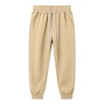 thumbnail image 6 of Jalioing Kids Joggers Comfy Loose Solid Elastic Waist Cuffed Sweatpants Boys Girls Casual Athletic Pants with Pocket, 6 of 9