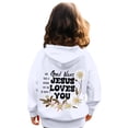 thumbnail image 4 of Grblisyd Christian Hoodies Christian Bible Verse JESUS LOVES YOU Hoodie for Teen Girls Cute Letter Graphic Hoodies Long Sleeve Pullover Sweatshirt, 4 of 6