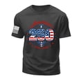 thumbnail image 4 of Yindaity Mens Flag Shirt Fighter Jet American Flag 4th of July Tee T-Shirt(Dark Gray,S), 4 of 5