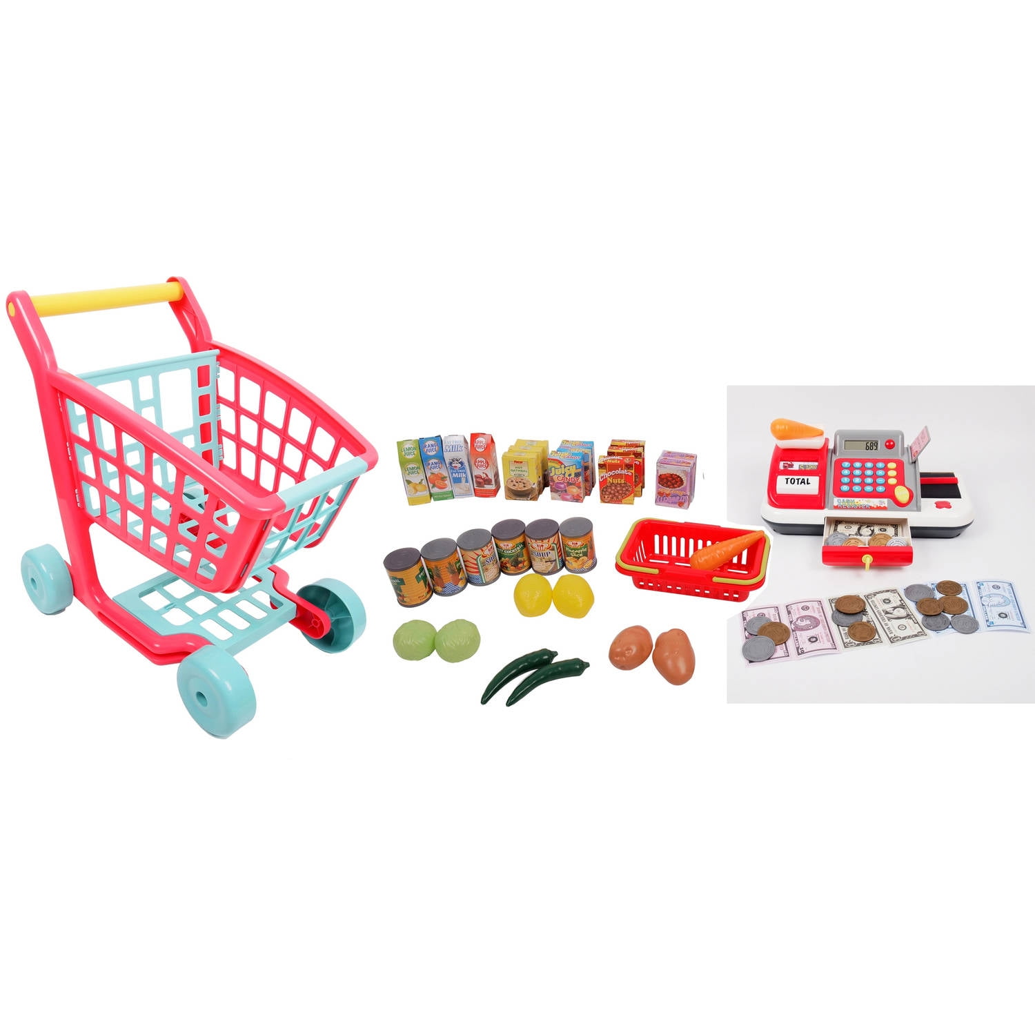 GiGo Toy Deluxe Shopping Cart and Cash Register Set