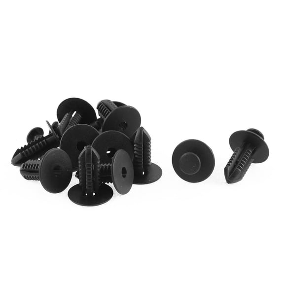 Unique Bargains 12Pcs Black Plastic Fir Tree Fastener Clips for Benz