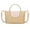 Beige, variant on Mini Top Handle Purse for Women Small Summer Straw Beach Crossbody Bags for Lady Handbags