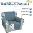 thumbnail image 4 of ZXNYH Sofa Slipcover Oversized Sofa Cover Waterproof Couch Cover Furniture Protector Cover Pets Covers Washable Non-Slip Fabric Pets Kids Children Dog Cat (Oversized Sofa, Grey), 4 of 7