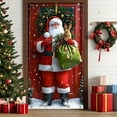 thumbnail image 6 of LmnLft Christmas Santa Claus Door Curtain, Holiday Front Door Decoration, Party Hanging Banner for Seasonal Home Decor, 6 of 6