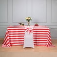 thumbnail image 2 of BalsaCircle 5 Red White Satin Stripe Chair Sashes Party Ceremony Decorations, 2 of 8