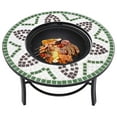 thumbnail image 5 of vidaXL Mosaic Fire Pit Green 26.8" Ceramic, 5 of 8