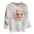 thumbnail image 1 of Moda mujer Tops Tie-dye Casual manga larga cuello redondo sudadera pulóver camisas blusa Pompotops gfhjh9122, 1 of 3