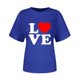thumbnail image 5 of RKSTN Valentine Gifts Women's Valentine's Day T Shirts Oversized Crewneck Valentines Graphic Print Short Sleeve Shirt Womens Casual Solid Round Neck Plus Size Loose Fits Tee Top Summer Clothes, 5 of 7