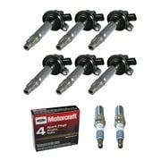 Set of 6 ISA Ignition Coils and 6 Spark Plugs Compatible with 2011-14 Ford F150 Truck V6 3.7L  Replacement for UF553