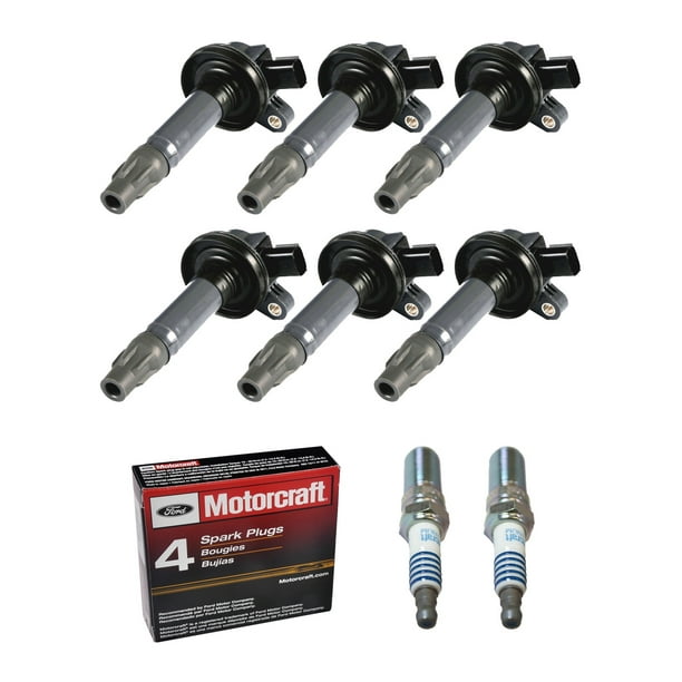Set of 6 ISA Ignition Coils & 6 Motorcraft Spark Plug for 20072017