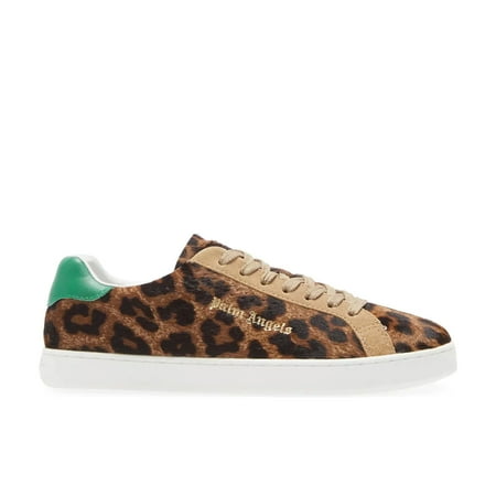 

Palm Angels Women s Leopard Print Genuine Calf Hair Sneaker
