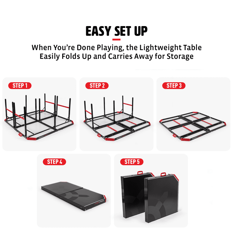  EastPoint Sports Hyper Pong 4-Way Table Tennis - Four Square Ping  Pong Mashup Fun for The Whole Family : Sports & Outdoors