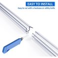 2Pack Shower Door Bottom Seal (3/8")Inch Glass, 39" Length Shower