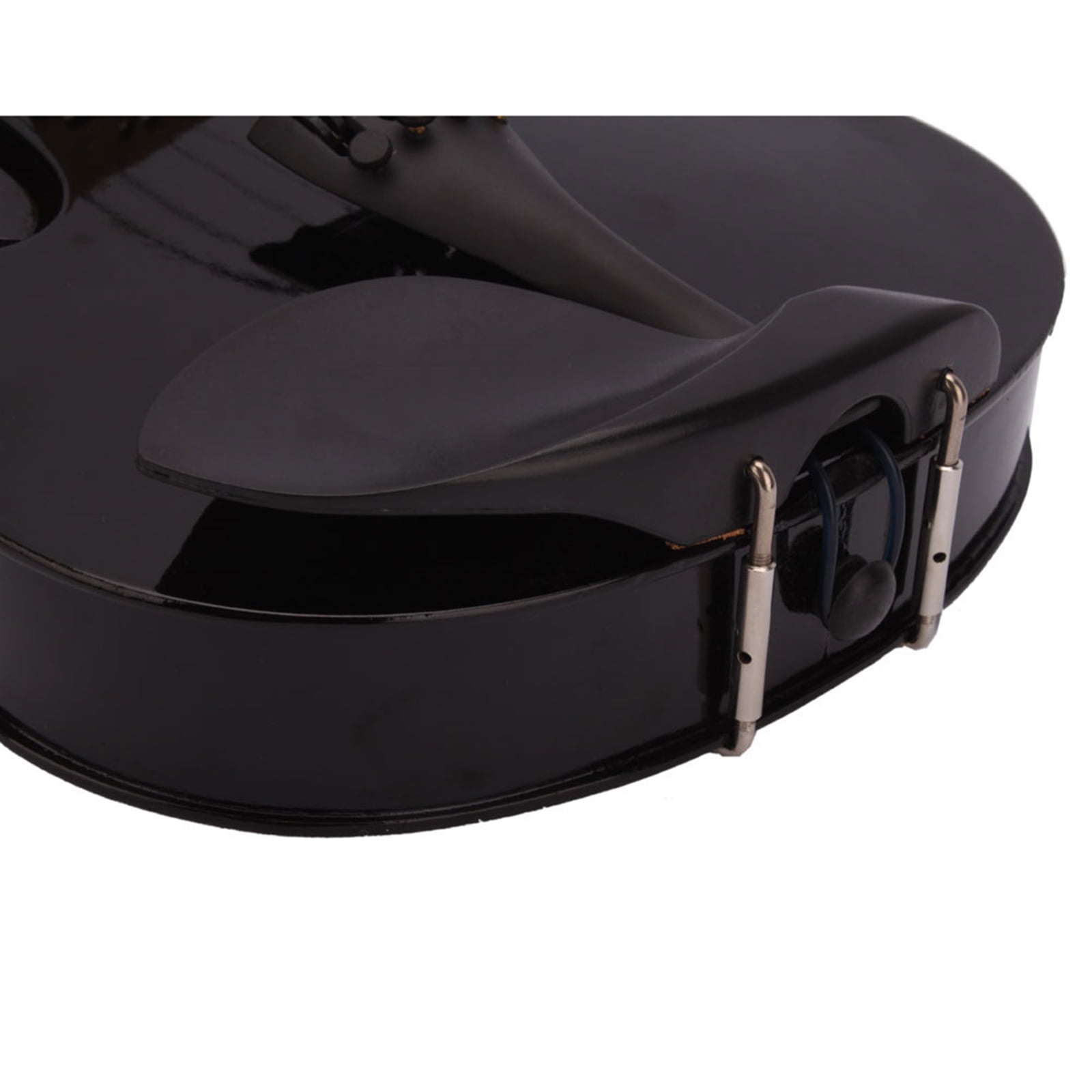 4/4 Acoustic Violin Case Bow Rosin, Black