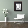 thumbnail image 3 of Trademark Fine Art "Flower Girls 15" Canvas Art by KCDoodleArt Black Matte, Wood Frame, 3 of 4
