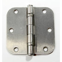 Ball Bearing Interior Door Hinges 3 1/2" Inch With 5/8" Inch Radius- Satin Nickel- 2 Pack