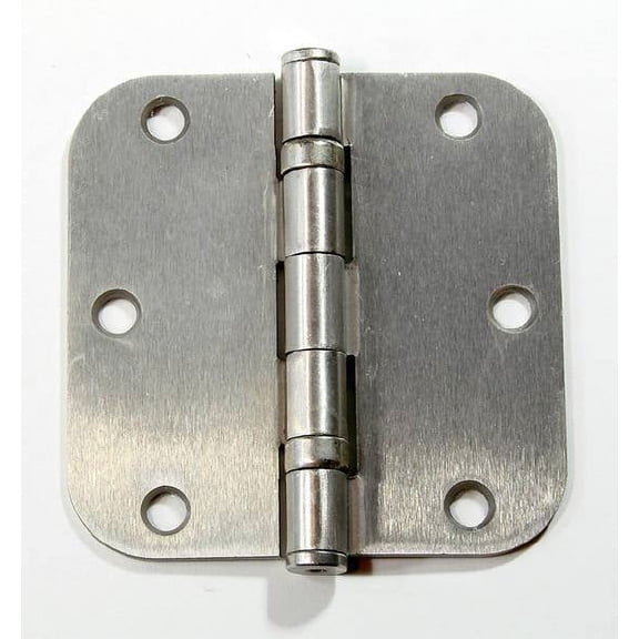 Ball Bearing Interior Door Hinges 3 1/2" Inch With 5/8" Inch Radius- Satin Nickel- 2 Pack