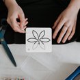 thumbnail image 2 of WHAMVOX  6 Pcs Flower Shape Quilting Template Embroidery Large Floral Transparent, 2 of 8